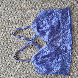 Lace bralette, lavender